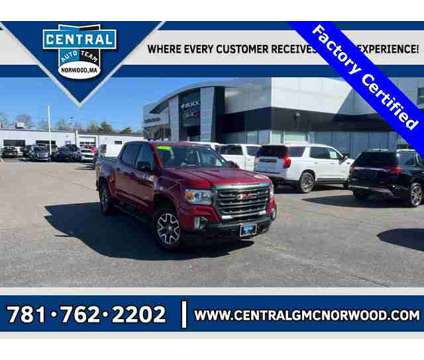 2021 GMC Canyon AT4 w/Leather is a Red 2021 GMC Canyon Car for Sale in Norwood MA