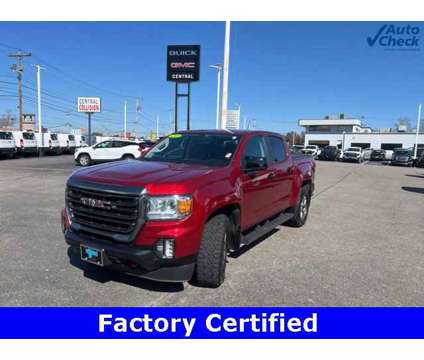2021 GMC Canyon AT4 w/Leather is a Red 2021 GMC Canyon Car for Sale in Norwood MA