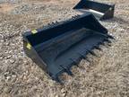 2024 80 Tooth Bucket Skid Steer Attachment MTL 80 Skid Steer Tooth Bucket