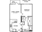 1 Floor Plan 1x1 - Millennium Place, Corinth, TX