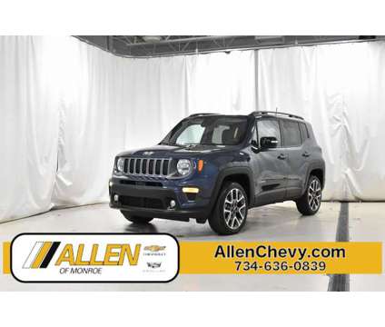 2022 Jeep Renegade Limited is a Blue, Grey 2022 Jeep Renegade Limited SUV in Monroe MI