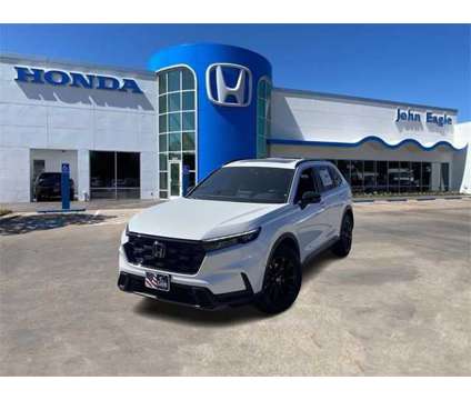 2024 Honda CR-V Hybrid Sport-L is a Silver, White 2024 Honda CR-V Hybrid in Dallas TX