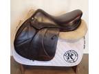 17" Voltaire Palm Beach Saddle - Full Buffalo - 2013 - 2AA Flaps - 4.75" dot to