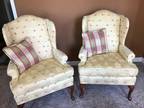 High back chairs (pair)