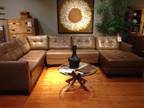Martino Cafe Italian Leather 3 piece sectional ~ Furniture Now
