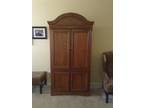 Solid wood TV armoire