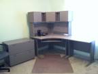 Desk, grey corner multi pieces