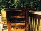 Rustic Handmade Adirondack Wood Bar/Finished