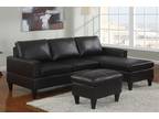 sofa Sectional..New..Includes Ottoman..Microfiber or Faux Leather