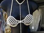 Beautiful hand made Austrian Crystal Bras and belts