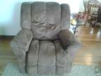 Lazy Boy micro suede brown chair, rocker/recliner