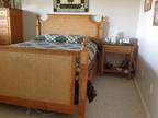 bedroom 5-piece set, solid hardwood, granite tops, queen bed