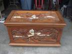 Hand Carved Philippine Mahogany Chest