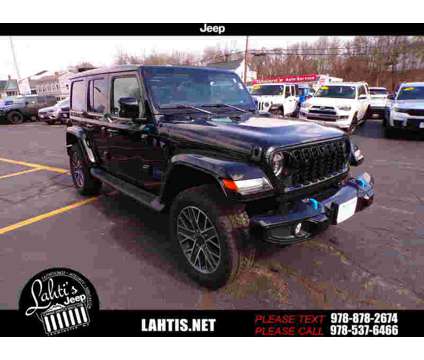 2024NewJeepNewWrangler 4xeNew4x4 is a Black 2024 Jeep Wrangler Car for Sale in Leominster MA