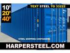 10', 20', 30 , and 40' tall steel containers for sale