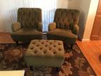 2 Chair s and matching ottoman