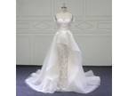 Tonya s A Line Lace Cap Sleeve Wedding Gown