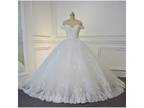 Peggy's A Line Appliqu Wedding Dress White/Ivory