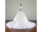 Chelsea's Appliqu Tulle Sweetheart A Line Wedding Dress