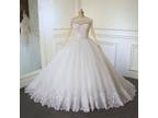 Keri's Appliqu Sweetheart Long Sleeve A Line Wedding Dress 1.5' Train