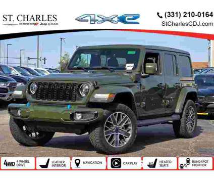 2024 Jeep Wrangler High Altitude 4xe is a Green 2024 Jeep Wrangler SUV in Saint Charles IL
