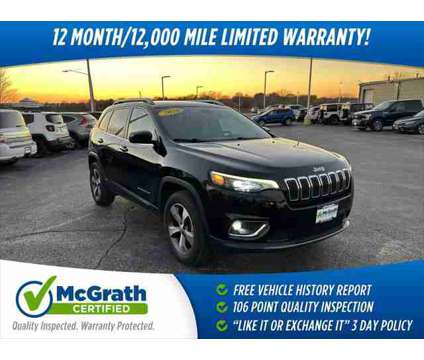 2020 Jeep Cherokee Limited 4X4 is a Black 2020 Jeep Cherokee Limited SUV in Dubuque IA