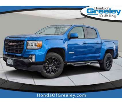 2021 GMC Canyon 4WD Elevation is a Blue 2021 GMC Canyon Car for Sale in Greeley CO