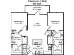 1 Floor Plan 2x2 - Crawford At Grand Morton, Katy, TX