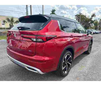 2024 Mitsubishi Outlander SEL is a Black, Red 2024 Mitsubishi Outlander SEL SUV in Fort Myers FL