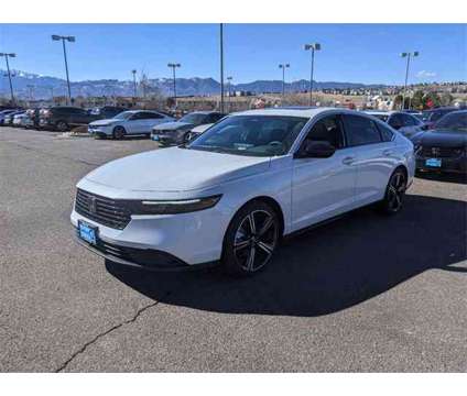 2024 Honda Accord Hybrid Sport is a Silver, White 2024 Honda Accord Hybrid Hybrid in Colorado Springs CO