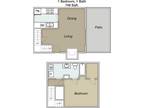 3 Floor Plan 1x1 TH - Windfield Townhomes, Stafford, TX