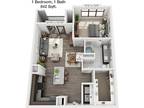 9 Floor Plan 1x1 - Bexley Wolf Ranch, Georgetown, TX