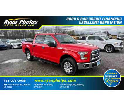 2016 Ford F150 SuperCrew Cab for sale is a Red 2016 Ford F-150 SuperCrew Car for Sale in Auburn NY