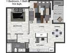 4 Floor Plan 1x1 - Forest Ridge, Dallas, TX