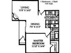 3 Floor Plan 1x1 - Pagewood Place, Houston, TX