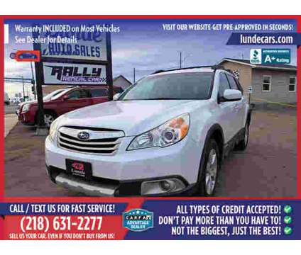 2010 Subaru Outback for sale is a White 2010 Subaru Outback 2.5i Car for Sale in Wadena MN