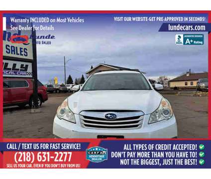 2010 Subaru Outback for sale is a White 2010 Subaru Outback 2.5i Car for Sale in Wadena MN