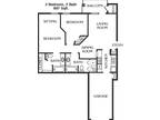 1 Floor Plan 2x2 - Charleston, San Antonio, TX