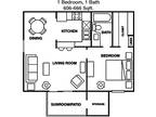 1 Floor Plan 1x1 - Hunter's Cove, Houston, TX