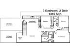 2 Floor Plan 3x2 - Greenhouse Villas, Katy, TX