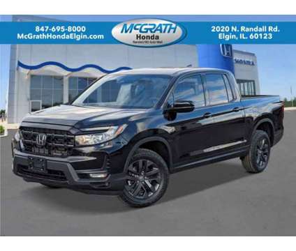 2024 Honda Ridgeline SPORT is a Black 2024 Honda Ridgeline Sport Car for Sale in Elgin IL