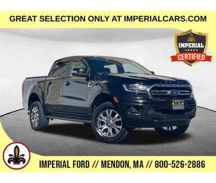 2021UsedFordUsedRangerUsed4WD SuperCrew 5 Box is a Black 2021 Ford Ranger Truck in Mendon MA