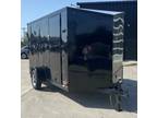 2024 United Trailers UJ 6x12 6’6'' H V Front 16"OC Enclosed Trailer b