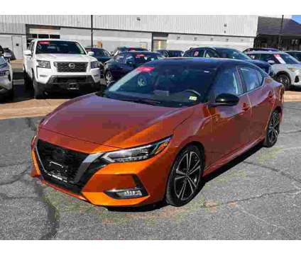 2022UsedNissanUsedSentraUsedCVT is a Black, Orange 2022 Nissan Sentra Car for Sale in Midlothian VA