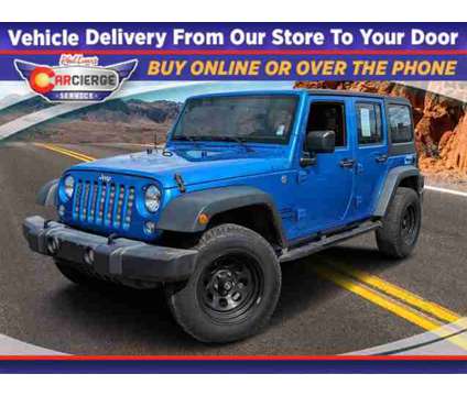 2016 Jeep Wrangler Unlimited Sport is a Blue 2016 Jeep Wrangler Unlimited Sport Car for Sale in Colorado Springs CO