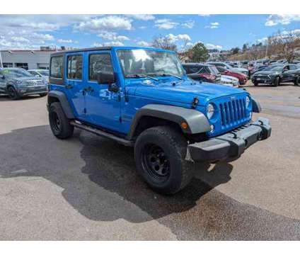 2016 Jeep Wrangler Unlimited Sport is a Blue 2016 Jeep Wrangler Unlimited Sport Car for Sale in Colorado Springs CO