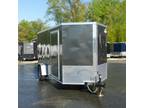 2024 Covered Wagon 6' x 12' Charcoal Enclosed Trailer w/Ramp