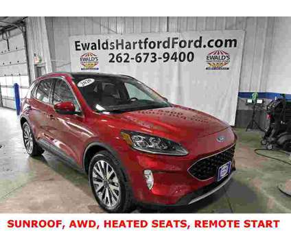 2020 Ford Escape Titanium Hybrid is a Red 2020 Ford Escape Titanium Hybrid in Milwaukee WI