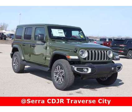 2024 Jeep Wrangler Sahara is a Green 2024 Jeep Wrangler Sahara Car for Sale in Traverse City MI
