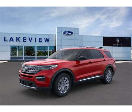 2024 Ford Explorer Limited is a Red 2024 Ford Explorer Limited SUV in Battle Creek MI